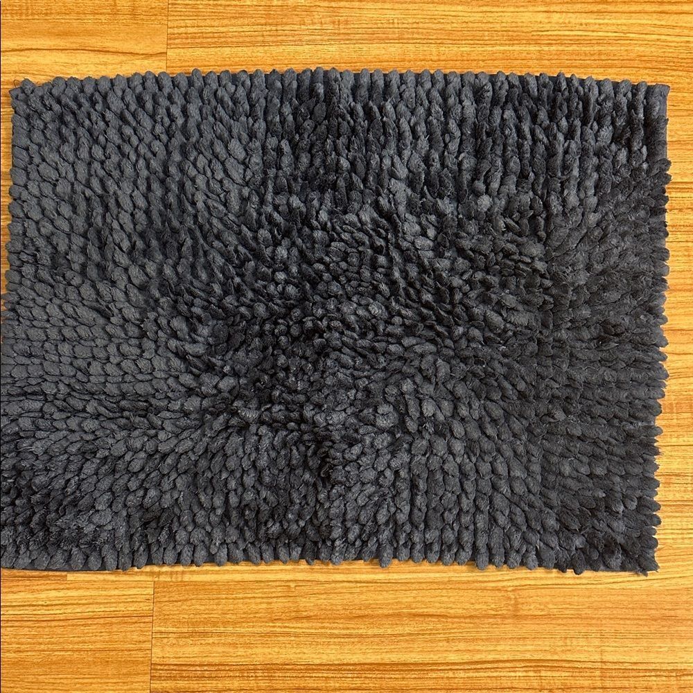 Plush Navy Shag Rug
